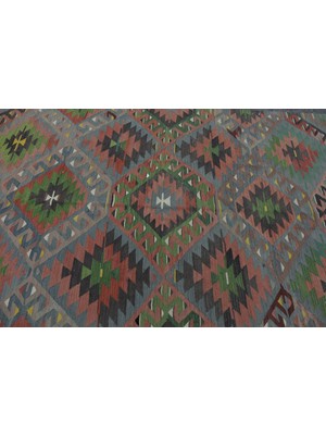 Kayra Export Türk Kilim, Eskitme Kilim, Large Kilim, 168 x 297  cm  Yeşil Kilim, Ofice Kilim, Oturma Odasısı Kilim,