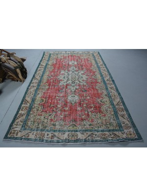Kayra Export Eskitme Halı, Türk Halısı, Halı, 169 x 288  cm  Kırmızı Halı, Bohemsı Oturma Odası Halı,  11550