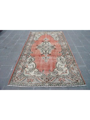Kayra Export Eskitme Halı, Türk Halısı, Halı, 153 x 252  cm  Turuncu Halı, Dekoratif Oturma Odası Halı,  5464