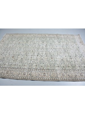 Kayra Export Eskitme Halı, Türk Halısı, Halı, 173 x 277  cm  Bej Halı, Organik Salon Halı, El Yapımı Büyük Halı,  114