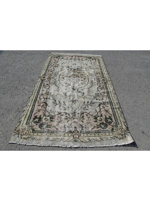 Kayra Export Eskitme Halı, Türk Halısı, Halı, 160 x 272  cm  Bej Halı, Organik Oturma Odası Halı,  5339