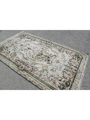 Kayra Export Eskitme Halı, Türk Halısı, Halı, 160 x 272  cm  Bej Halı, Organik Oturma Odası Halı,  5339