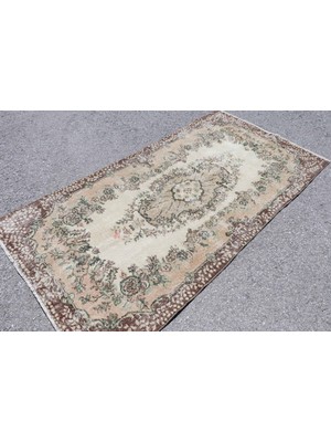 Kayra Export Eskitme Halı, Türk Halısı, Halı, 111 x 217  cm  Kahverengi Halı, Ofice Alan Halı, Bohemsı Alan Halı,  67
