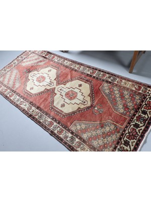 Kayra Export Eskitme Halı, Türk Halısı, Halı, 114 x 246  cm  Kırmızı Halı, Bahçe Banyo Halı,  Alan Halı,  9345