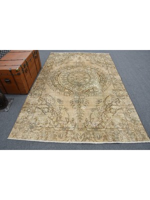 Kayra Export Eskitme Halı, Türk Halısı, Halı, 175 x 267  cm  Kahverengi Halı, Dekoratif Salon Halı,  11627