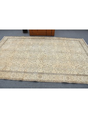 Kayra Export Eskitme Halı, Türk Halısı, Halı, 184 x 312  cm  Bej Halı, Kabilesı Salon Halı, Ofice Büyük Halı,  11642