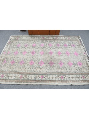 Kayra Export Türk Halısı, Eskitme Halı, Halı, 154 x 220  cm  Yeşil Halı, Bohemsı Banyo Halı, Banyo Halı,  11695