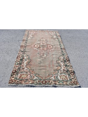 Kayra Export Eskitme Halı, Türk Halısı, Halı, 148 x 261  cm  Yeşil Halı, Ofice Yer Halı, Bahçe Büyük Halı,  7131