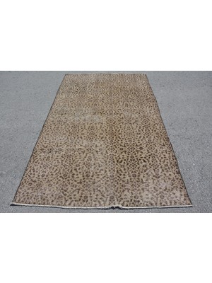 Kayra Export Türk Halısı, Eskitme Halı, Halı, 142 x 227  cm  Kahverengi Halı, Yün Banyo Halı, Organik Alan Halı,  100