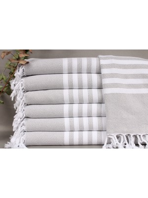 Kayra Export Gri Çaydanlık Havluları, Kurulama Bezi, 60 x 110  cm  Pamuk Havlu, Kadınlar Için Hediye, Spa Havlu,