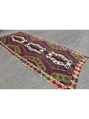 Kayra Export Türk Halısı, Eskitme Halı, Halı, 176 x 409  cm  Yeşil Halı, Kabilesı Oturma Odası Halı,  4958