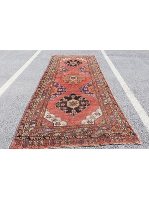Kayra Export Eskitme Halı, Türk Halısı, Halı, 156 x 366  cm  Kırmızı Halı, Dekoratif Salon Halı,  3454
