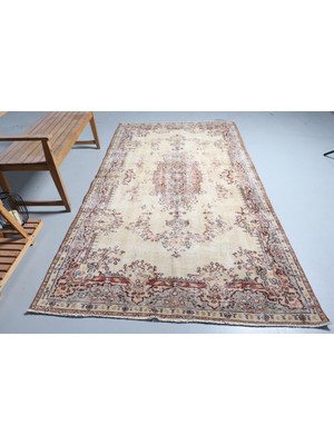 Kayra Export Türk Halısı, Eskitme Halı, Halı, 160 x 295  cm  Bej Halı, Ofice Salon Halı, Dekoratif Büyük Halı,  9156