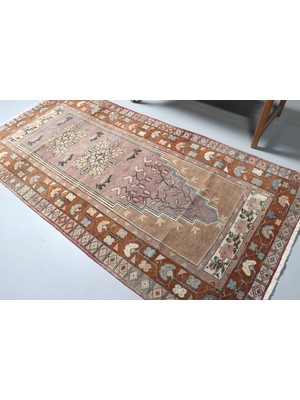 Kayra Export Türk Halısı, Eskitme Halı, Halı, 121 x 254  cm  Gri Halı, Organik Banyo Halı,  Alan Halı,  9405