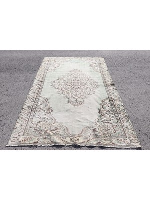 Kayra Export Türk Halısı, Eskitme Halı, Halı, 163 x 268  cm  Yeşil Halı,  Büyük Halı, El Yapımı Oturma Odası Halı,  4