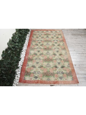 Kayra Export Eskitme Halı, Türk Halısı, Halı, 117 x 201  cm  Kırmızı Halı, El Yapımı Alan Halı,  Banyo Halı,  3817