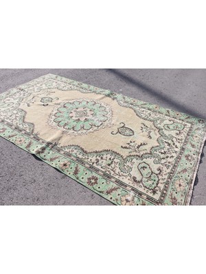 Kayra Export Eskitme Halı, Türk Halısı, Halı, 178 x 308  cm  Yeşil Halı, Anadolusı Salon Halı, El Dokuma Yer Halı,  4