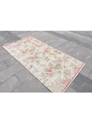Kayra Export Eskitme Halı, Türk Halısı, Halı, 118 x 228  cm  Kırmızı Halı, Bohemsı Alan Halı, El Yapımı Alan Halı,  4