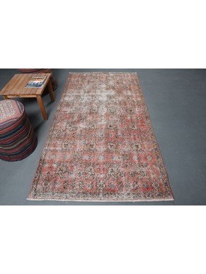 Kayra Export Eskitme Halı, Türk Halısı, Halı, 121 x 225  cm  Kırmızı Halı, Bahçe Banyo Halı, Dekoratif Alan Halı,  93