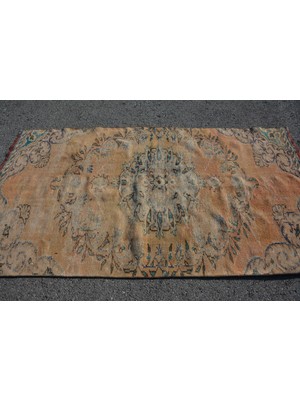 Kayra Export Türk Halısı, Eskitme Halı, Halı, 121 x 235  cm  Turuncu Halı, Bahçe Banyo Halı, El Dokuma Banyo Halı,  8