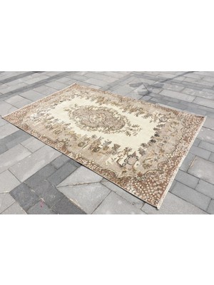 Kayra Export Eskitme Halı, Türk Halısı, Halı, 167 x 258  cm  Bej Halı, Organik Büyük Halı, Yün Yer Halı,  4622