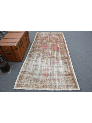 Kayra Export Eskitme Halı, Türk Halısı, Halı, 124 x 254  cm  Kırmızı Halı, Organik Alan Halı, El Yapımı Alan Halı,  1