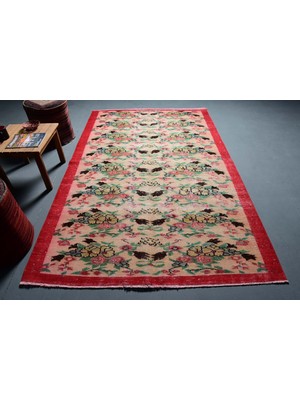 Kayra Export Eskitme Halı, Türk Halısı, Halı, 160 x 249  cm  Yeşil Halı, Kabilesı Oturma Odası Halı,  8403