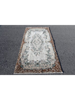 Kayra Export Eskitme Halı, Türk Halısı, Halı, 112 x 208  cm  Kahverengi Halı, Yün Banyo Halı, Bohemsı Alan Halı,  599