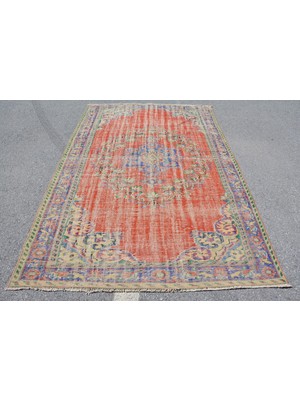 Kayra Export Eskitme Halı, Türk Halısı, Halı, 168 x 256  cm  Kırmızı Halı, El Dokuma Salon Halı,  10630