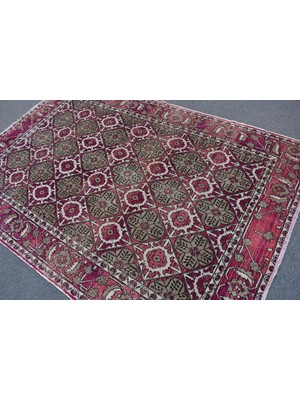 Kayra Export Eskitme Halı, Türk Halısı, Halı, 160 x 234  cm  Mor Halı, Kabilesı Salon Halı,  Büyük Halı,  12202