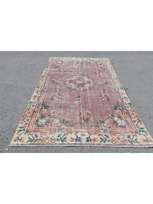 Kayra Export Eskitme Halı, Türk Halısı, Halı, 171 x 281  cm  Mor Halı, Dekoratif Salon Halı, El Yapımı Salon Halı,  4