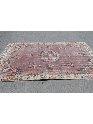 Kayra Export Eskitme Halı, Türk Halısı, Halı, 171 x 281  cm  Mor Halı, Dekoratif Salon Halı, El Yapımı Salon Halı,  4