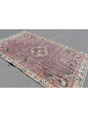 Kayra Export Eskitme Halı, Türk Halısı, Halı, 171 x 281  cm  Mor Halı, Dekoratif Salon Halı, El Yapımı Salon Halı,  4