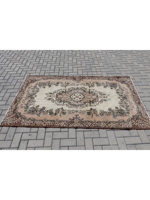 Kayra Export Eskitme Halı, Türk Halısı, Halı, 122 x 210  cm  Kahverengi Halı, El Yapımı Banyo Halı,  6524