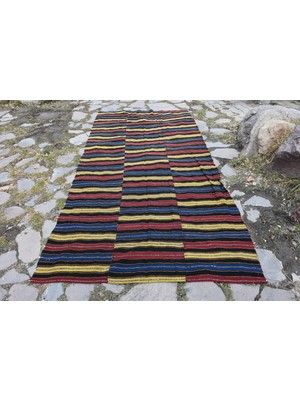 Kayra Export Eskitme Kilim, Türk Kilim, Large Kilim, 146 x 299  cm  Kırmızı Kilim, Bohem Kilim, Yersı Kilim,  792