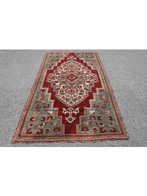 Kayra Export Eskitme Halı, Türk Halısı, Halı, 150 x 280  cm  Kırmızı Halı,  Oturma Odası Halı, Organik Büyük Halı,  4