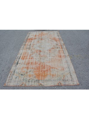 Kayra Export Türk Halısı, Eskitme Halı, Halı, 152 x 286  cm  Turuncu Halı, Dekoratif Oturma Odası Halı,  9538