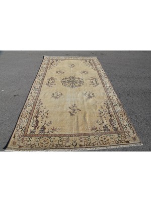 Kayra Export Türk Halısı, Eskitme Halı, Halı, 167 x 284  cm  Bej Halı, El Yapımı Yer Halı, Kabilesı Salon Halı,  5493