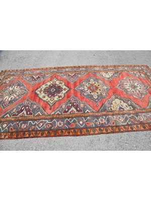 Kayra Export Türk Halısı, Eskitme Halı, Halı, 167 x 348  cm  Kırmızı Halı, El Dokuma Büyük Halı,  4163