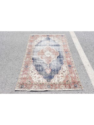 Kayra Export Türk Halısı, Eskitme Halı, Halı, 112 x 202  cm  Kırmızı Halı, El Dokuma Alan Halı, Bohemsı Alan Halı,  6