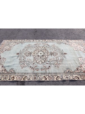 Kayra Export Eskitme Halı, Türk Halısı, Halı, 163 x 300  cm  Yeşil Halı, Kabilesı Büyük Halı, El Yapımı Oturma Odası