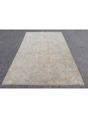 Kayra Export Eskitme Halı, Türk Halısı, Halı, 166 x 261  cm  Bej Halı, Dekoratif Büyük Halı, Ofice Salon Halı,  3439