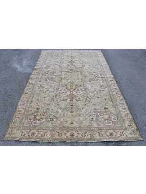 Kayra Export Türk Halısı, Eskitme Halı, Halı, 186 x 289  cm  Sarı Halı, Yün Büyük Halı, Bahçe Oturma Odası Halı,  790