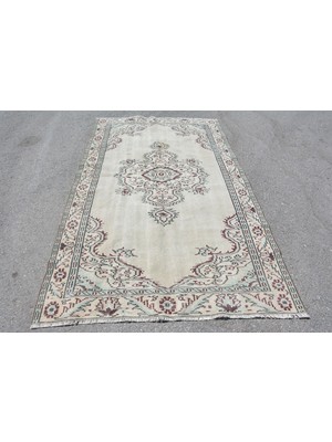Kayra Export Türk Halısı, Eskitme Halı, Halı, 150 x 250  cm  Bej Halı, Dekoratif Büyük Halı, Yün Oturma Odası Halı,