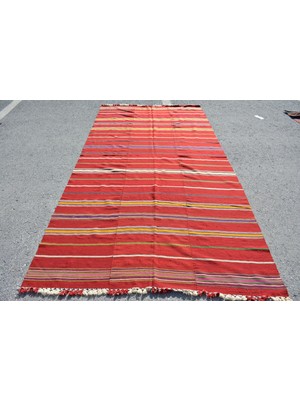 Kayra Export Türk Halısı, Eskitme Halı, Halı, 160 x 304  cm  Kırmızı Halı, Bahçe Salon Halı,  Büyük Halı,  7657