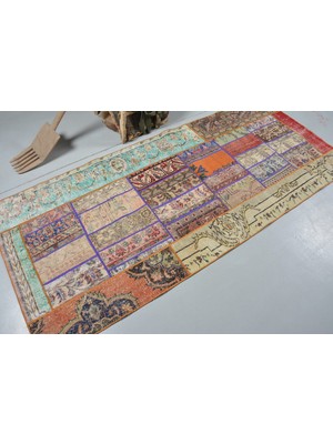 Kayra Export Türk Halısı, Eskitme Halı, Halı, 104 x 238  cm  Yeşil Halı, Bohemsı Banyo Halı, Anadolusı Alan Halı,  12