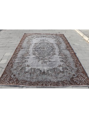 Kayra Export Eskitme Halı, Türk Halısı, Halı, 222 x 325  cm  Gri Halı, Organik Oturma Odası Halı,  1151