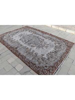 Kayra Export Eskitme Halı, Türk Halısı, Halı, 222 x 325  cm  Gri Halı, Organik Oturma Odası Halı,  1151