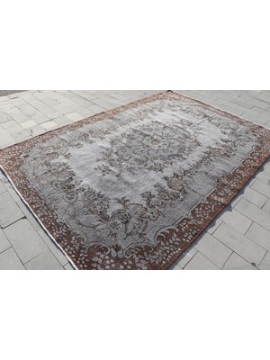 Kayra Export Eskitme Halı, Türk Halısı, Halı, 222 x 325  cm  Gri Halı, Organik Oturma Odası Halı,  1151