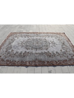 Kayra Export Eskitme Halı, Türk Halısı, Halı, 222 x 325  cm  Gri Halı, Organik Oturma Odası Halı,  1151